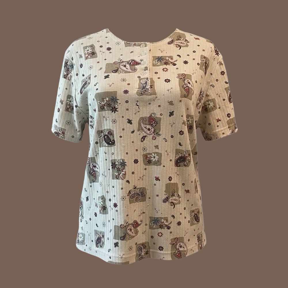 Rebecca Malone Paisley Print Tee